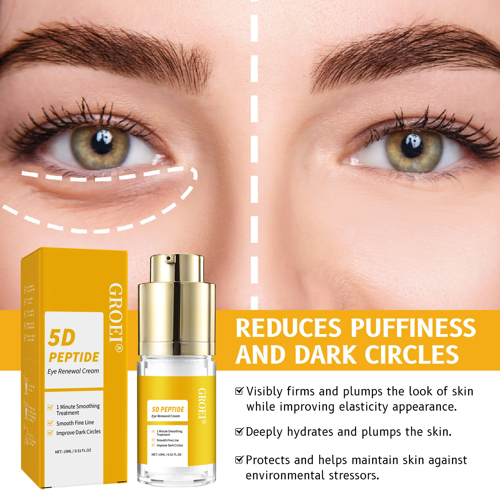 Eye Cream Peptide - Rozwiązanie na cienie pod oczami i