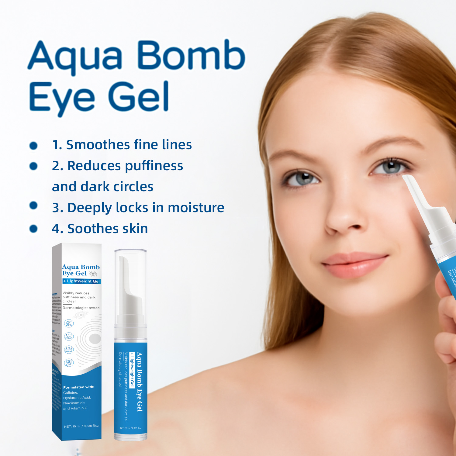 Aqua Cooling Eye Gel Kofeina i – Caffeine Eye Serum recenzja i cena